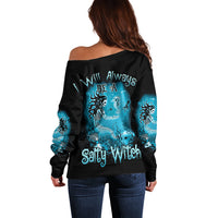 Salty Witch Mermaid Halloween Off Shoulder Sweater - Wonder Print Shop