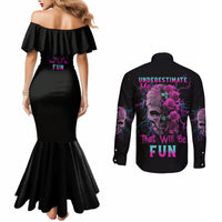 underestimate-me-rose-skull-couples-matching-mermaid-dress-and-long-sleeve-button-shirt