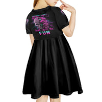 Underestimate Me Rose Skull Kid Short Sleeve Dress - Wonder Print Shop