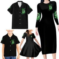 I Am The Storm Skull Family Matching Long Sleeve Bodycon Dress and Hawaiian Shirt - Wonder Print Shop