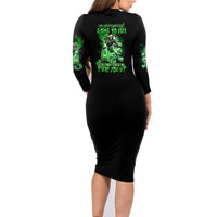 I Am The Storm Skull Family Matching Long Sleeve Bodycon Dress and Hawaiian Shirt - Wonder Print Shop