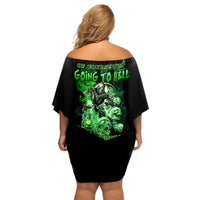 I Am The Storm Skull Family Matching Off Shoulder Short Dress and Hawaiian Shirt - Wonder Print Shop