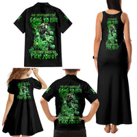 I Am The Storm Skull Family Matching Tank Maxi Dress and Hawaiian Shirt - Wonder Print Shop