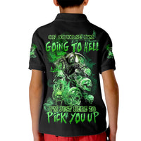 I Am The Storm Skull Kid Polo Shirt - Wonder Print Shop