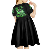 I Am The Storm Skull Kid Short Sleeve Dress - Wonder Print Shop
