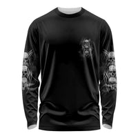 I'm Never Alone Skull Reaper Long Sleeve Shirt - Wonder Print Shop