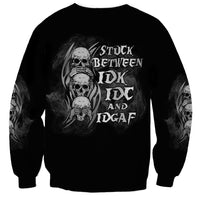 I'm Never Alone Skull Reaper Sweatshirt - Wonder Print Shop