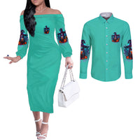 hocus-pocus-time-witches-halloween-couples-matching-off-the-shoulder-long-sleeve-dress-and-long-sleeve-button-shirt