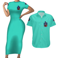 Hocus Pocus Time Witches Halloween Couples Matching Short Sleeve Bodycon Dress and Hawaiian Shirt - Wonder Print Shop