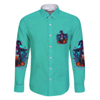 Hocus Pocus Time Witches Halloween Family Matching Puletasi Dress and Hawaiian Shirt - Wonder Print Shop