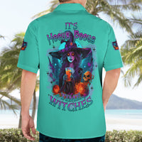 Hocus Pocus Time Witches Halloween Hawaiian Shirt - Wonder Print Shop