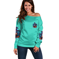 Hocus Pocus Time Witches Halloween Off Shoulder Sweater - Wonder Print Shop