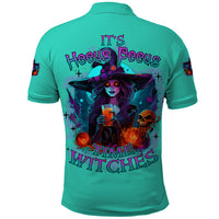 Hocus Pocus Time Witches Halloween Polo Shirt - Wonder Print Shop