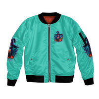 Hocus Pocus Time Witches Halloween Sleeve Zip Bomber Jacket - Wonder Print Shop