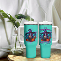 Hocus Pocus Time Witches Halloween Tumbler With Handle - Wonder Print Shop