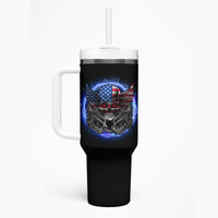 If I'm Too Quiet And Smiling America Skull Wings Tumbler With Handle - Wonder Print Shop