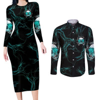 If You Are Shocked By What I Say Couples Matching Long Sleeve Bodycon Dress and Long Sleeve Button Shirt - Wonder Print Shop