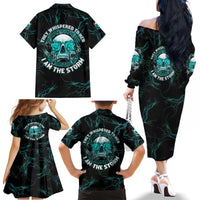 If You Are Shocked By What I Say Family Matching Off Shoulder Long Sleeve Dress and Hawaiian Shirt - Wonder Print Shop