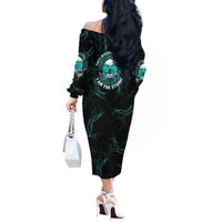 If You Are Shocked By What I Say Off The Shoulder Long Sleeve Dress - Wonder Print Shop