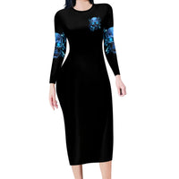 If You Are Shocked By What I Say Long Sleeve Bodycon Dress - Wonder Print Shop