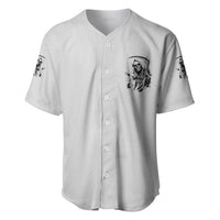I Can't Go To Hell Reaper Skull Baseball Jersey - Wonder Print Shop