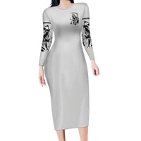 I Can't Go To Hell Reaper Skull Family Matching Long Sleeve Bodycon Dress and Hawaiian Shirt - Wonder Print Shop