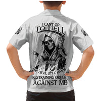 I Can't Go To Hell Reaper Skull Family Matching Mermaid Dress and Hawaiian Shirt - Wonder Print Shop