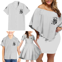 I Can't Go To Hell Reaper Skull Family Matching Off Shoulder Short Dress and Hawaiian Shirt - Wonder Print Shop