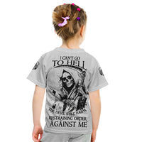 I Can't Go To Hell Reaper Skull Kid T Shirt - Wonder Print Shop
