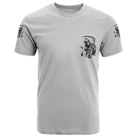 I Can't Go To Hell Reaper Skull T Shirt - Wonder Print Shop