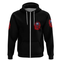 When I Was Born Fire Skull Hoodie - Wonder Print Shop