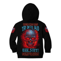 When I Was Born Fire Skull Kid Hoodie - Wonder Print Shop