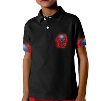When I Was Born Fire Skull Kid Polo Shirt - Wonder Print Shop