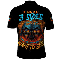 I Have 3 Sides Skull Reaper Polo Shirt - Wonder Print Shop