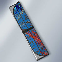 Bes Auto Sun Shade Ancient Egyptian Hieroglyphs and Sacred Symbols Ancient Myth - Wonder Print Shop