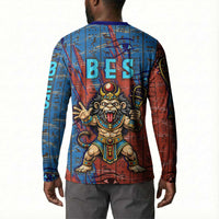 Bes Button Sweatshirt Ancient Egyptian Hieroglyphs and Sacred Symbols Ancient Myth