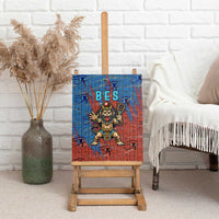 Bes Canvas Wall Art Ancient Egyptian Hieroglyphs and Sacred Symbols Ancient Myth - Wonder Print Shop