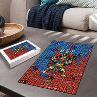 Bes Puzzle Ancient Egyptian Hieroglyphs and Sacred Symbols Ancient Myth - Wonder Print Shop