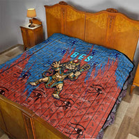 Bes Quilt Ancient Egyptian Hieroglyphs and Sacred Symbols Ancient Myth - Wonder Print Shop