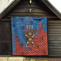 Bes Quilt Ancient Egyptian Hieroglyphs and Sacred Symbols Ancient Myth - Wonder Print Shop