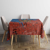 Bes Tablecloth Ancient Egyptian Hieroglyphs and Sacred Symbols Ancient Myth - Wonder Print Shop