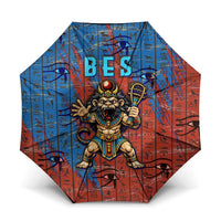 Bes Umbrella Ancient Egyptian Hieroglyphs and Sacred Symbols Ancient Myth - Wonder Print Shop