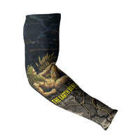 Geb Arm Sleeves Ancient Egyptian Cracked Earth and Wheat Illustration Egyptian Earth God - Wonder Print Shop