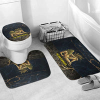 Geb Bathroom Set Ancient Egyptian Cracked Earth and Wheat Illustration Egyptian Earth God - Wonder Print Shop