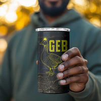 Geb 4 in 1 Can Cooler Tumbler Ancient Egyptian Cracked Earth and Wheat Illustration Egyptian Earth God - Wonder Print Shop