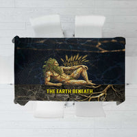 Geb Tablecloth Ancient Egyptian Cracked Earth and Wheat Illustration Egyptian Earth God - Wonder Print Shop
