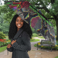 Geb Ancient Egyptian Umbrella with Serpent Throne and Snake Skin Texture Egyptian Earth God Tribute - Wonder Print Shop