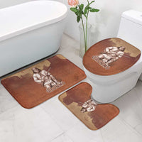 Geronimo Native American Bathroom Set Rifle and Desert Landscape Native American Warrior - Wonder Print Shop