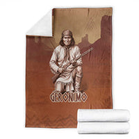 Geronimo Native American Blanket Rifle and Desert Landscape Native American Warrior - Wonder Print Shop