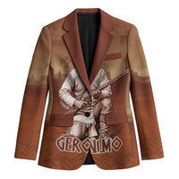 Geronimo Native American Blazer Rifle and Desert Landscape Native American Warrior - Wonder Print Shop